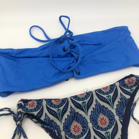 Tavik Blue Bikini Set with Adjustable Ties - Picture 2 of 5